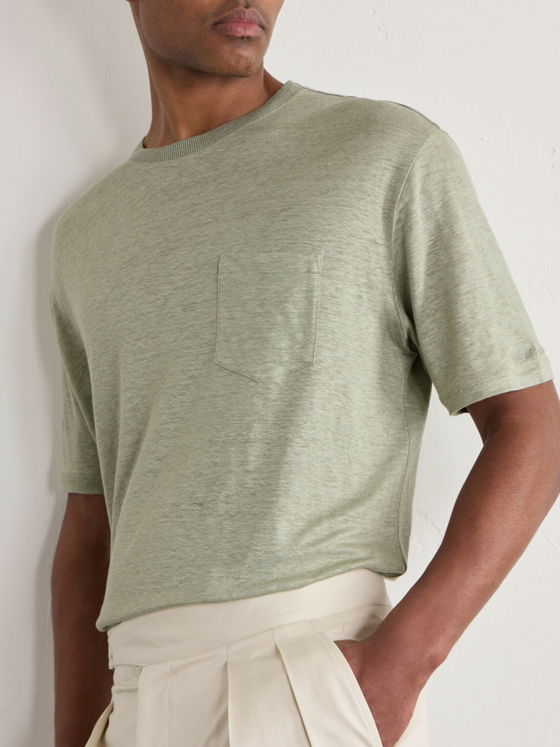 Ralph Lauren Purple label - Linen-Jersey T-Shirt - Green