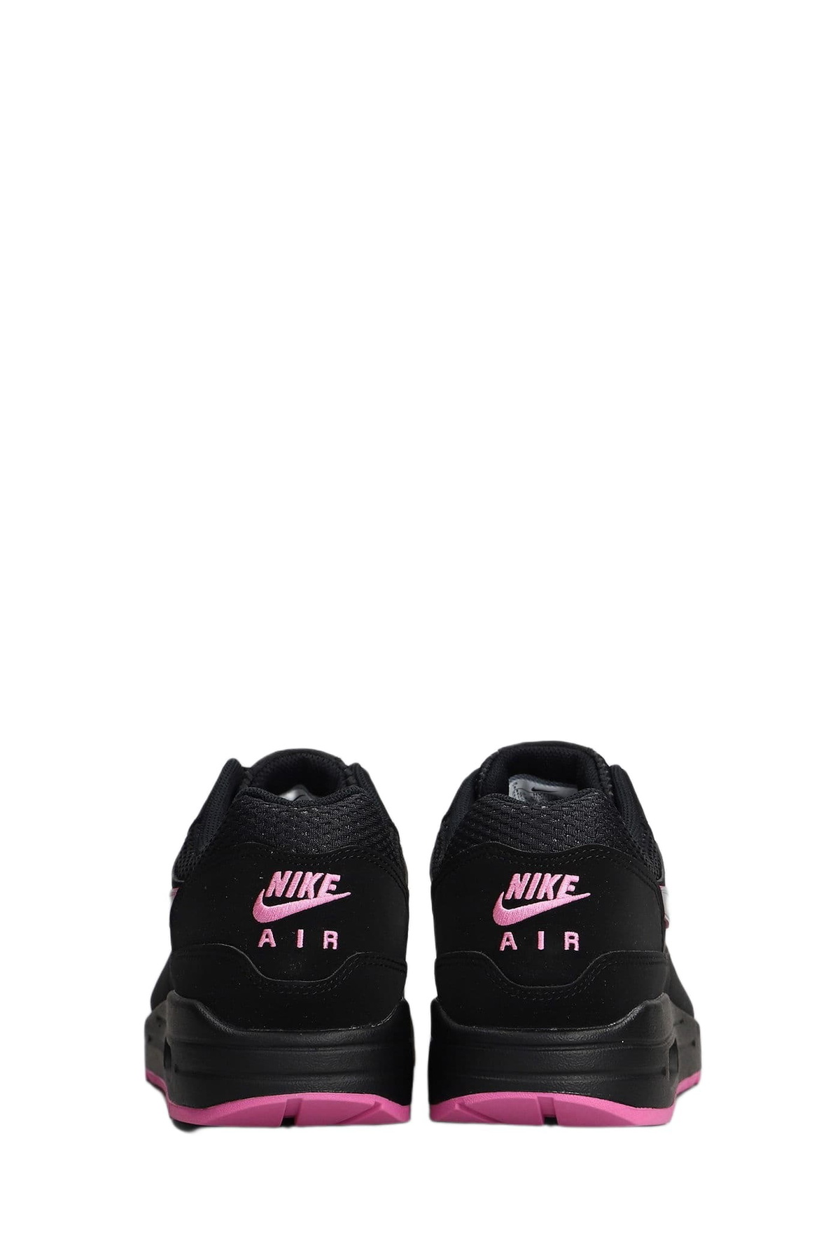 Nike Air Max 1 Prm Sneakers In Black Suede And Fabric