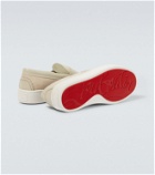 Christian Louboutin Paqueboat canvas and leather loafers