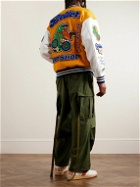 BETTER GIFT SHOP - Roots Gallery and Gift Shop Wool-Blend Felt and Leather Varsity Jacket - Yellow