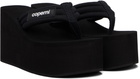 Coperni Black Wedge Heeled Sandals