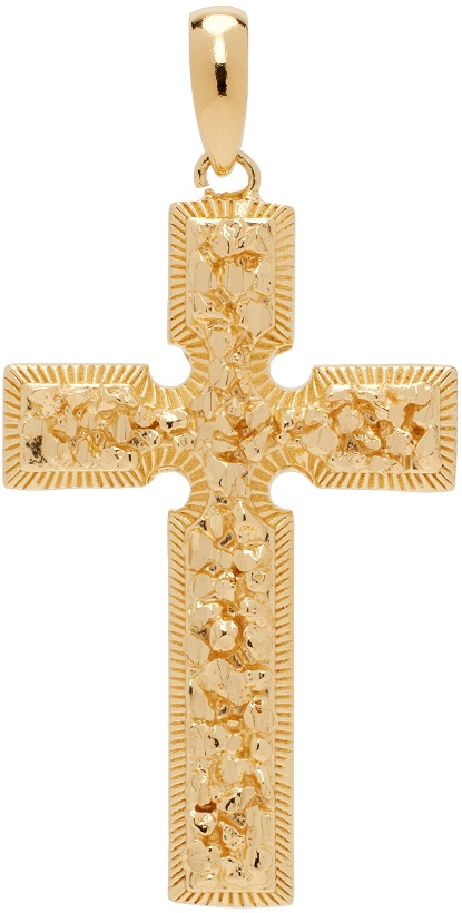 Photo: Veneda Carter Gold VC052 Framed Cross Pendant
