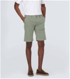 Canali Cotton twill Bermuda shorts