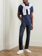 Canali - Slim-Fit Straight-Leg Stretch-Denim Jeans - Blue