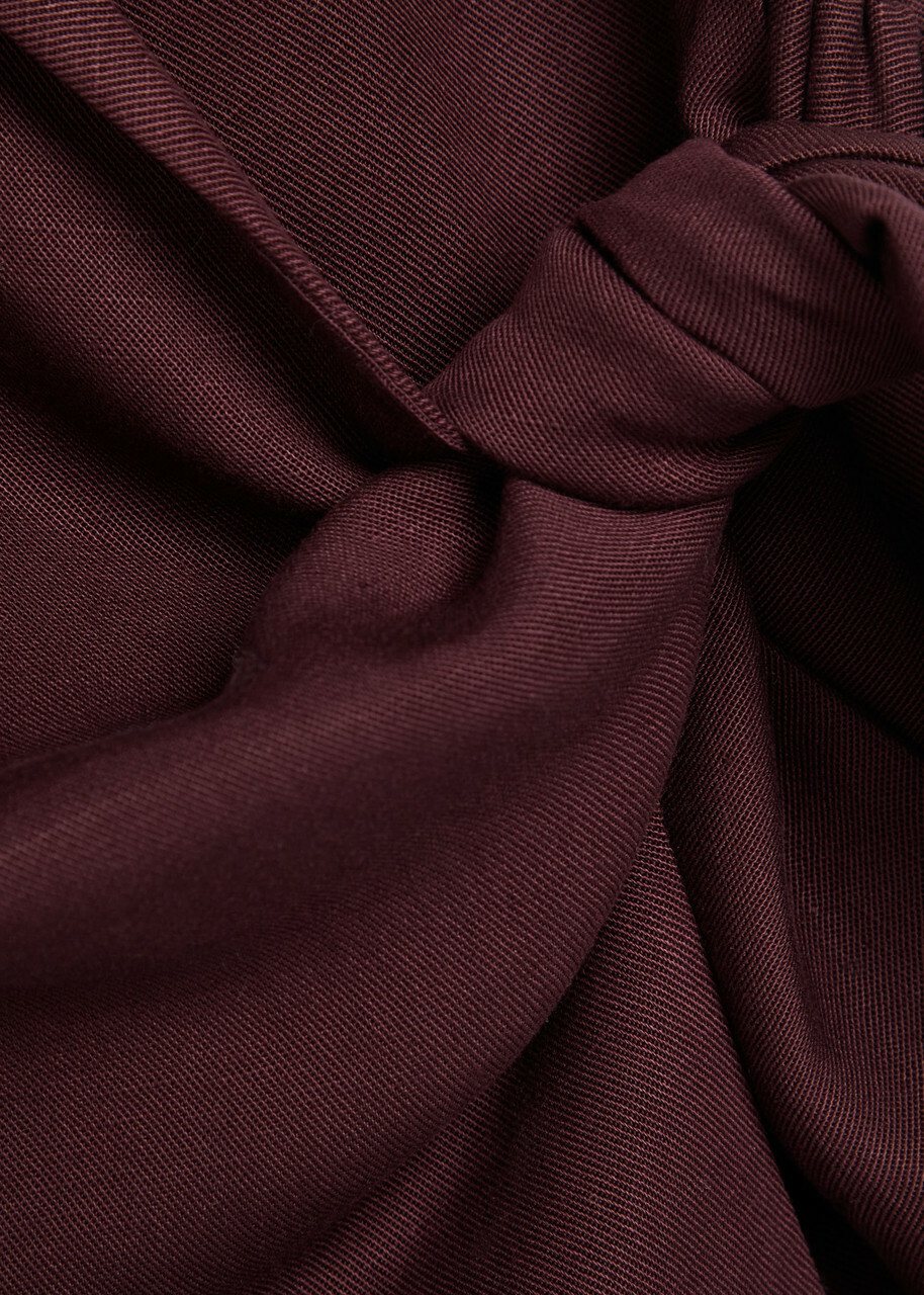 Faithfull The Brand Ida Wrap Blazer Dark Red
