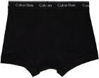 Calvin Klein Underwear Three-Pack Black Classic Fit Trunk Boxers