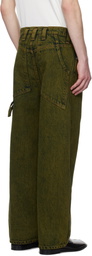 Eckhaus Latta Green Baggy Jeans