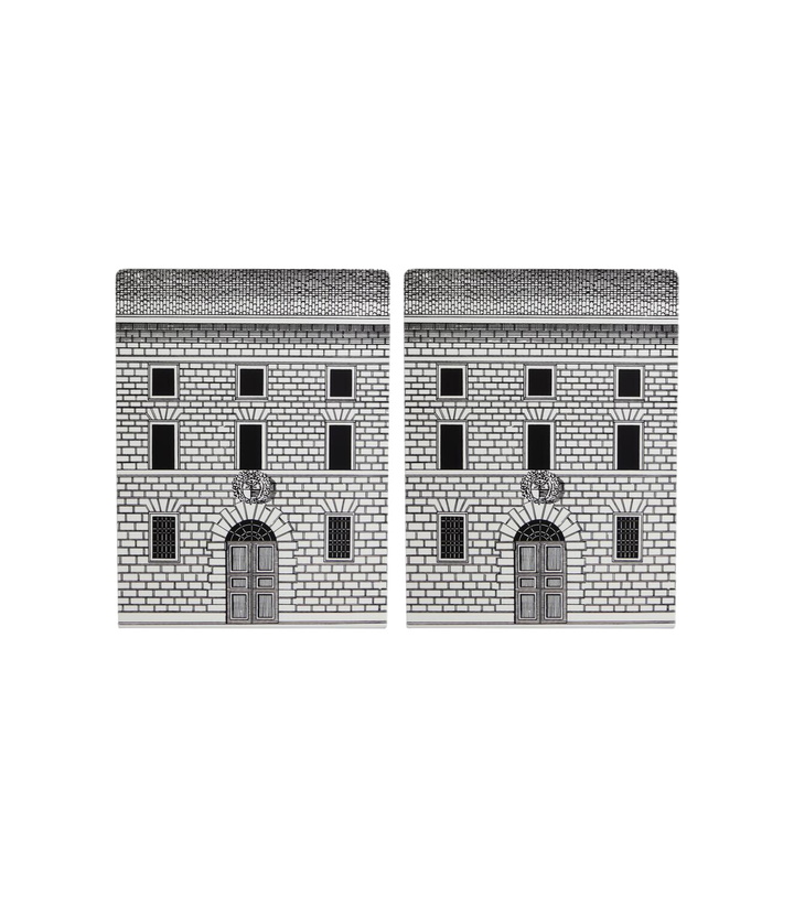 Photo: Fornasetti Architettura set of 2 bookends