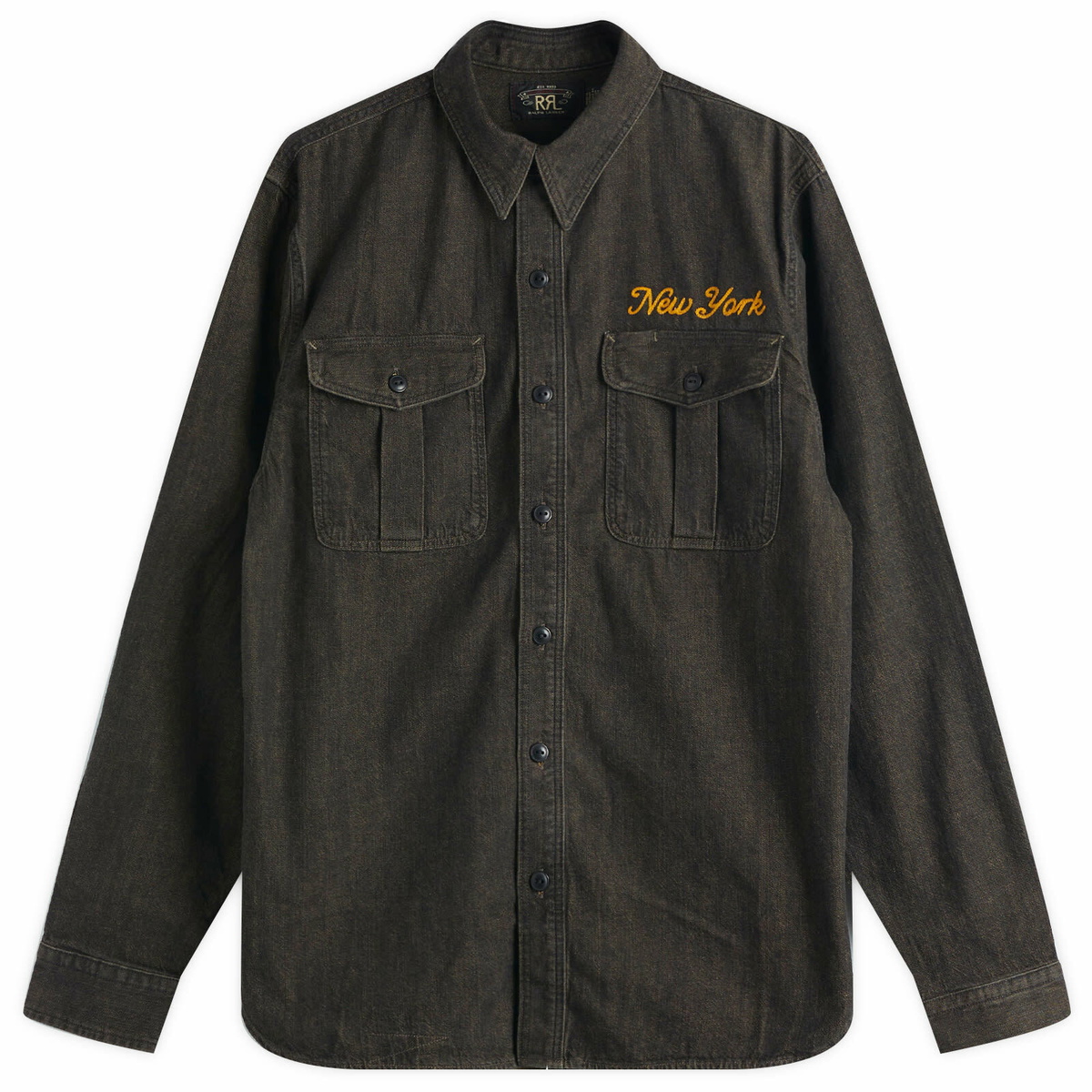 RRL Indigo Plaid Double-Faced Work Shirt RRL