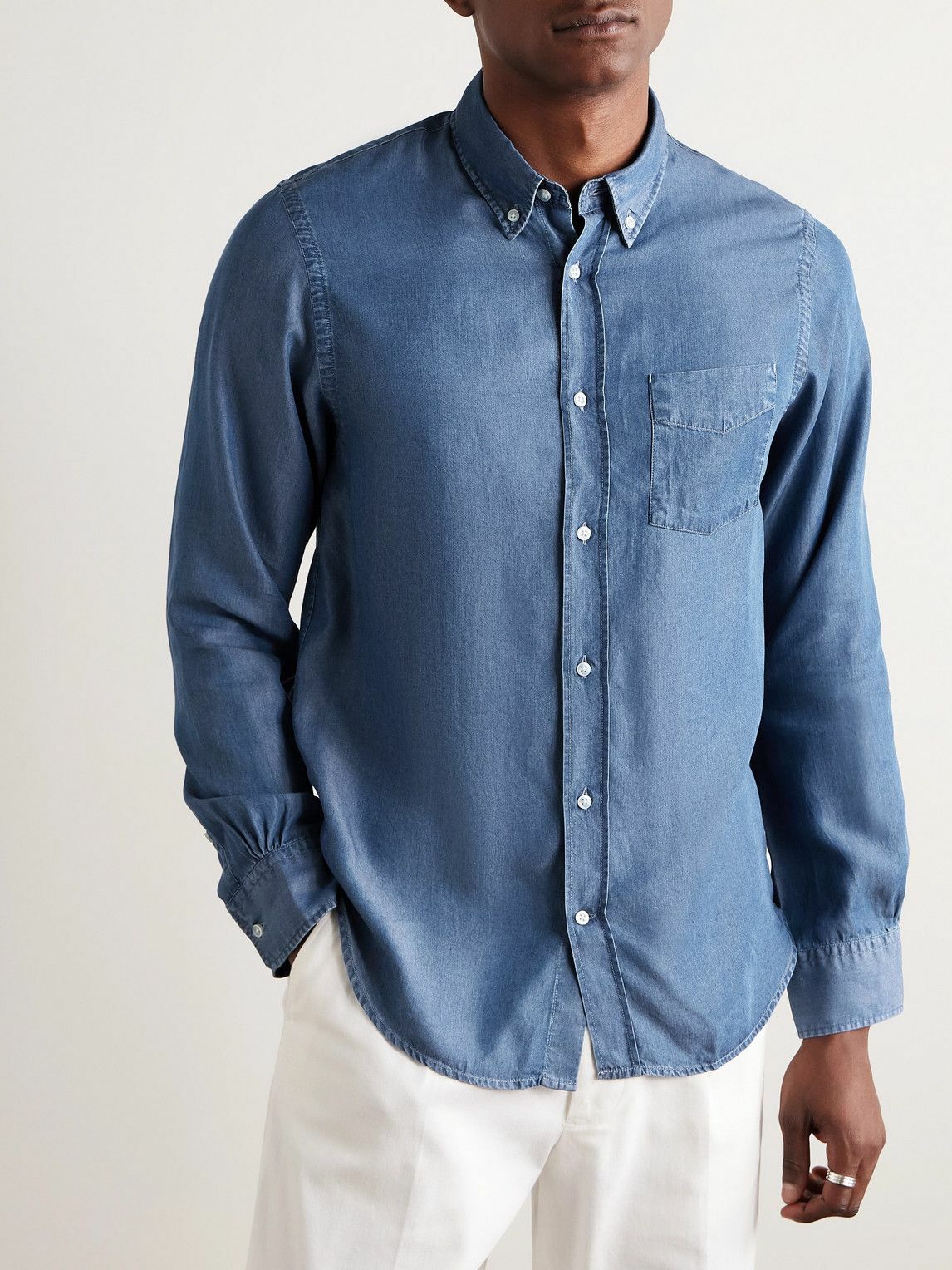 Camicia uomo manica lunga regular botton down 100% cotone P-CLUB M L XL XXL 3XL