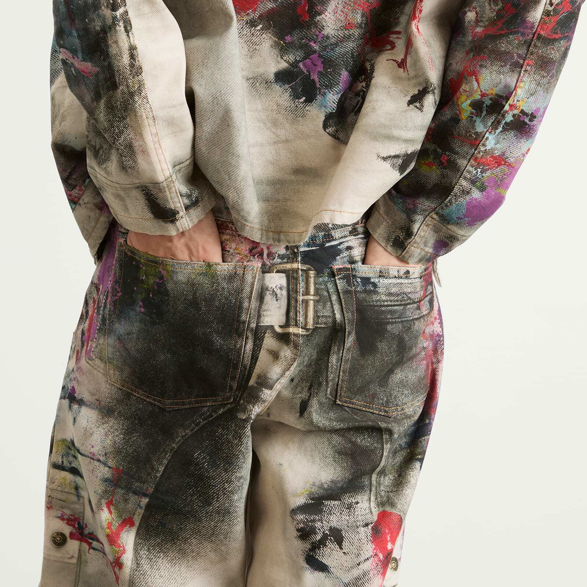 acne studio 似　paint denim archive Y2K Rare Design Vintage Brand Acne Studios Jeans 2000s - Etsy