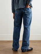 Kartik Research - Straight-Leg Patchwork Embellished Upcycled Jeans - Blue