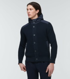 Herno - Hooded cotton-blend cardigan