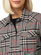 MC2 Saint Barth Woman Velvet Overshirt With Prince Of Wales Print