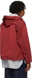 nanamica Red Zip-Up Parka