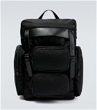 Saint Laurent - City leather-trimmed backpack