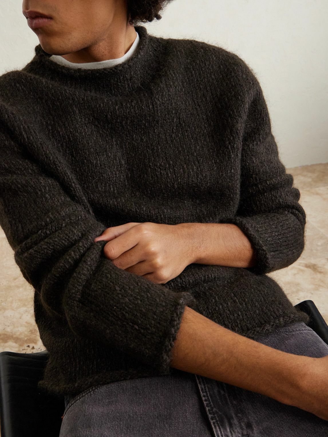 AMOMENTO ニット AMOMENTO アモーメント☆HALF NECK KNIT☆ハーフ ネック ニット
