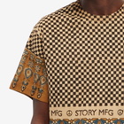 Story mfg. Men's Alfie's Happy Soil Grateful T-Shirt in Checker Bootleg Block