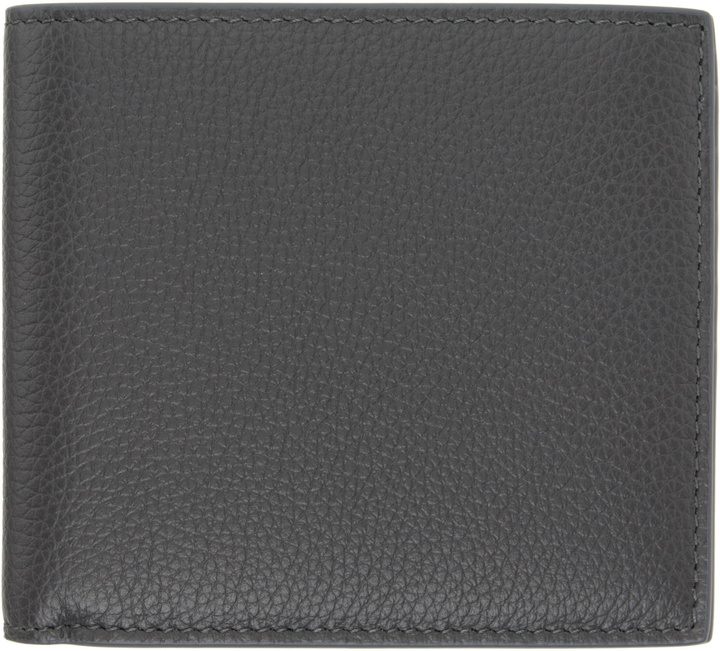 Photo: Thom Browne Gray Pebble Grain Bifold Wallet