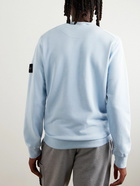 Stone Island - Logo-Appliquéd Cotton-Jersey Sweatshirt - Blue