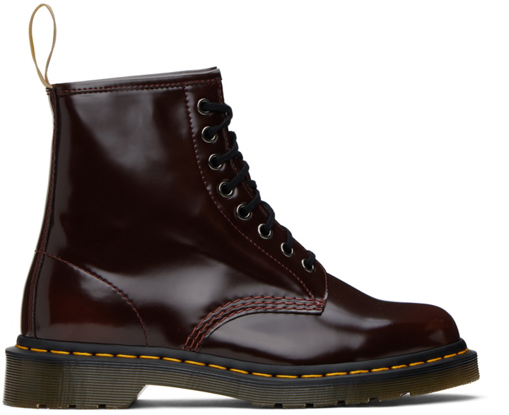 Photo: Dr. Martens Burgundy Vegan 1460 Ankle Boots