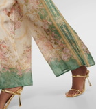 Zimmermann August printed silk wide-leg pants