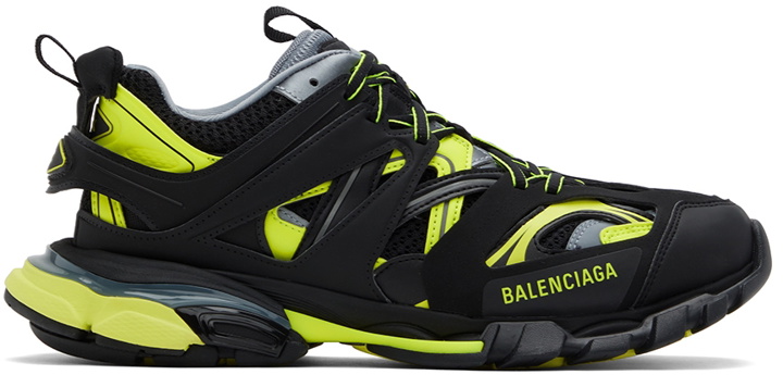 Photo: Balenciaga Black & Yellow Track Sneakers