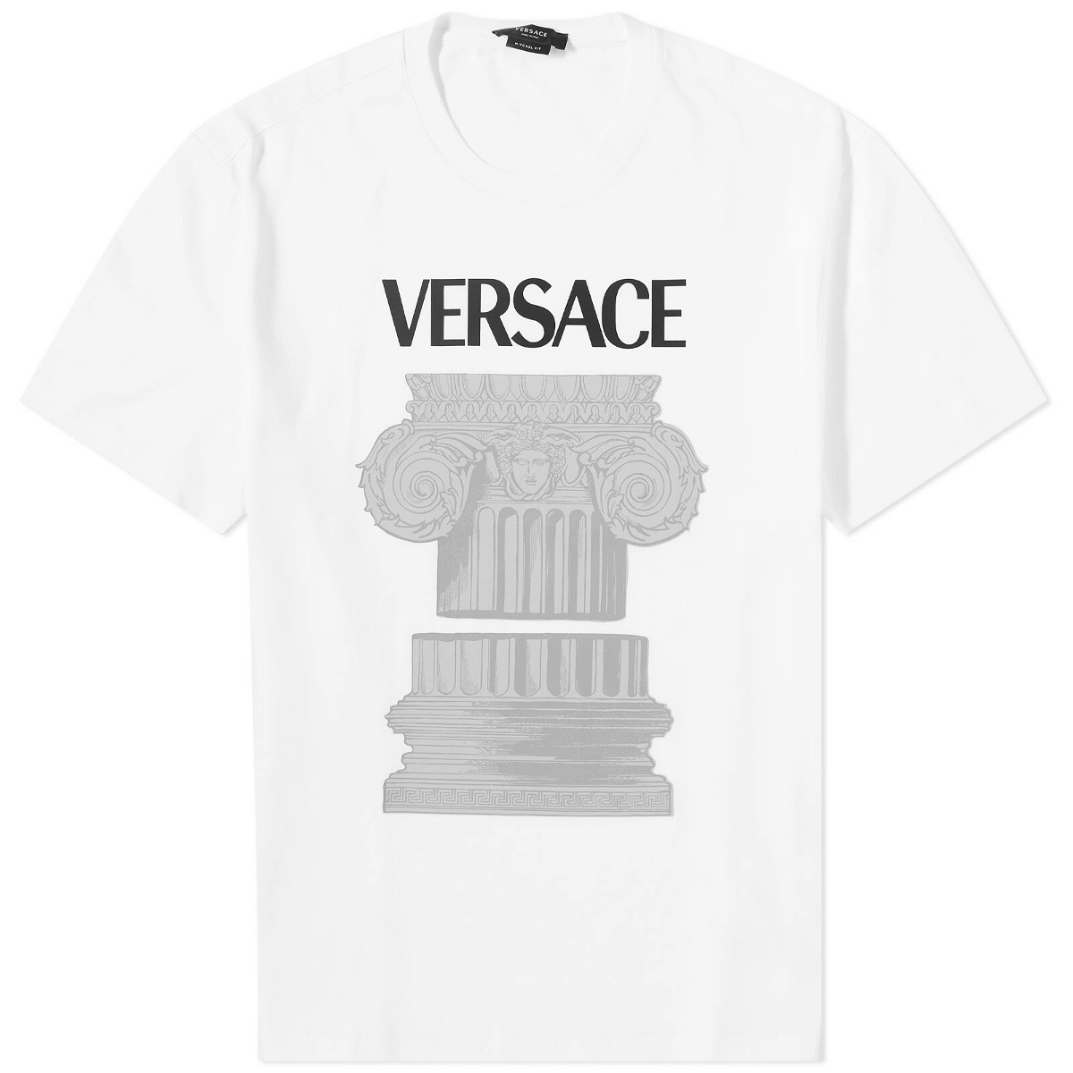 Versace Men's Column T-Shirt in White Versace
