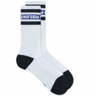 Uniform Experiment Men's Line Sports Sock in Blue