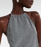 Hunza G Gingham seersucker minidress
