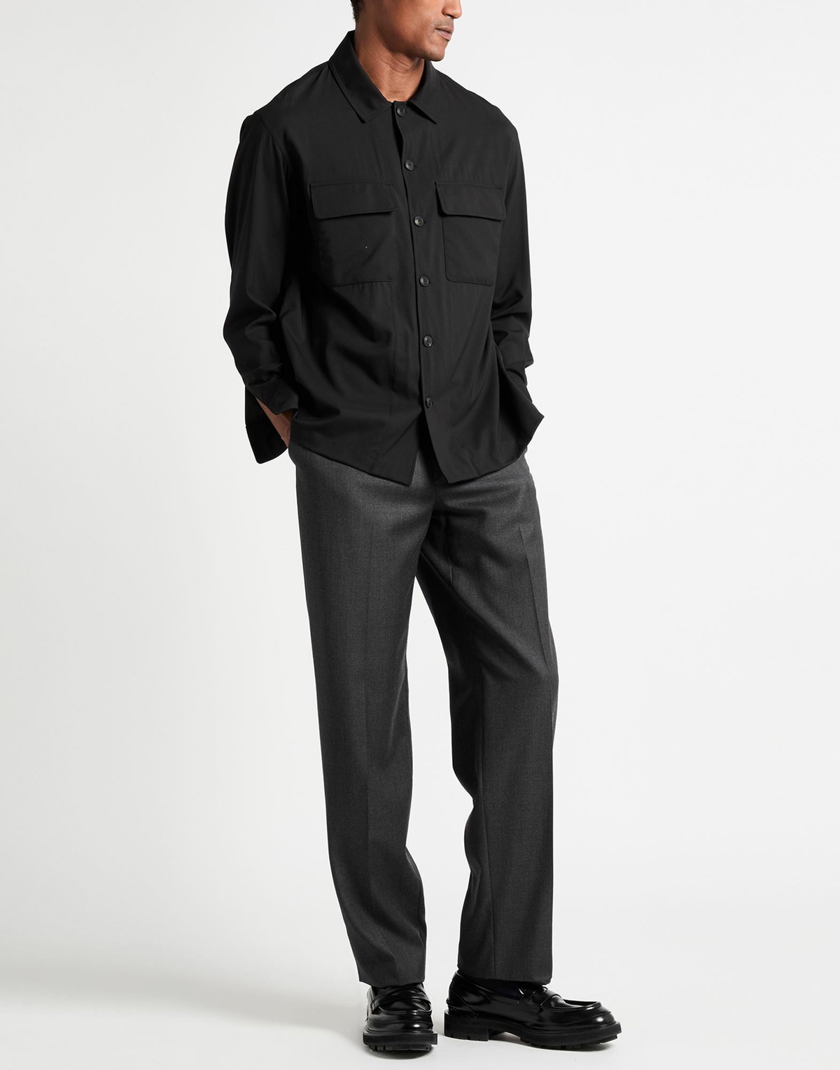 Fedeli Mens Shirt in Black