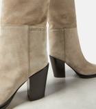 Jimmy Choo Cece 80 suede knee-high boots