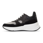 Alexander McQueen Grey and Black Oversized Runner Sneakers