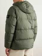 Stone Island - Logo-Appliquéd Quilted Shell Down Jacket - Green