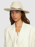 MAISON MICHEL - Kyra Wool Hat W/ Silk Hatband