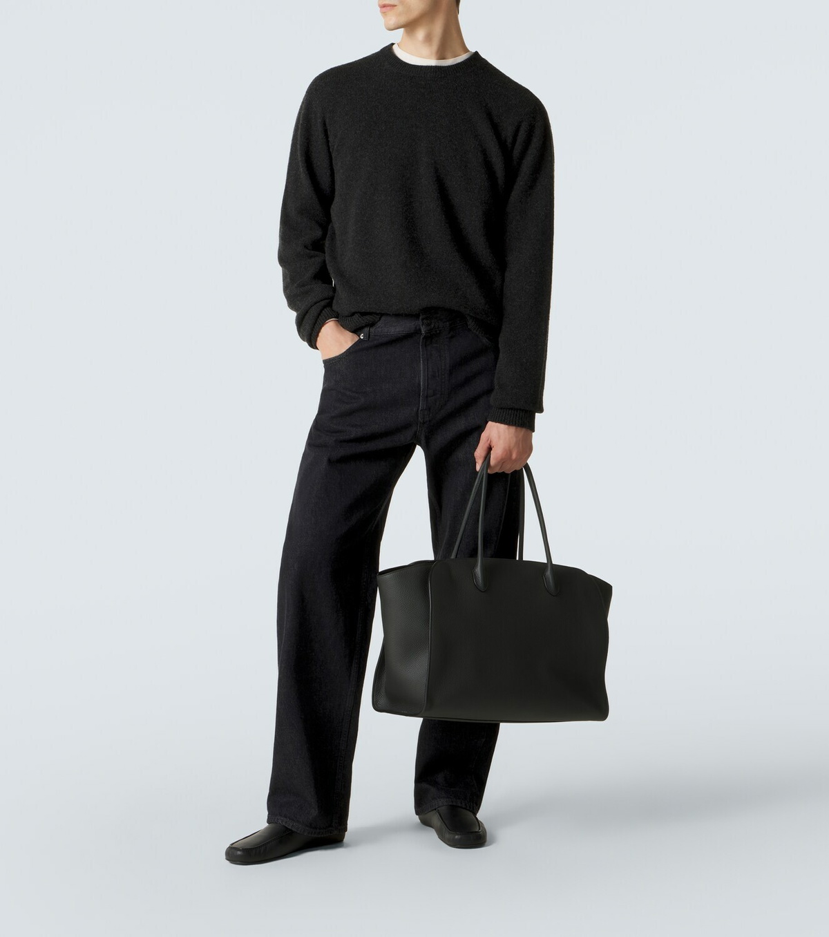 The Row Marlo 17 leather tote bag The Row