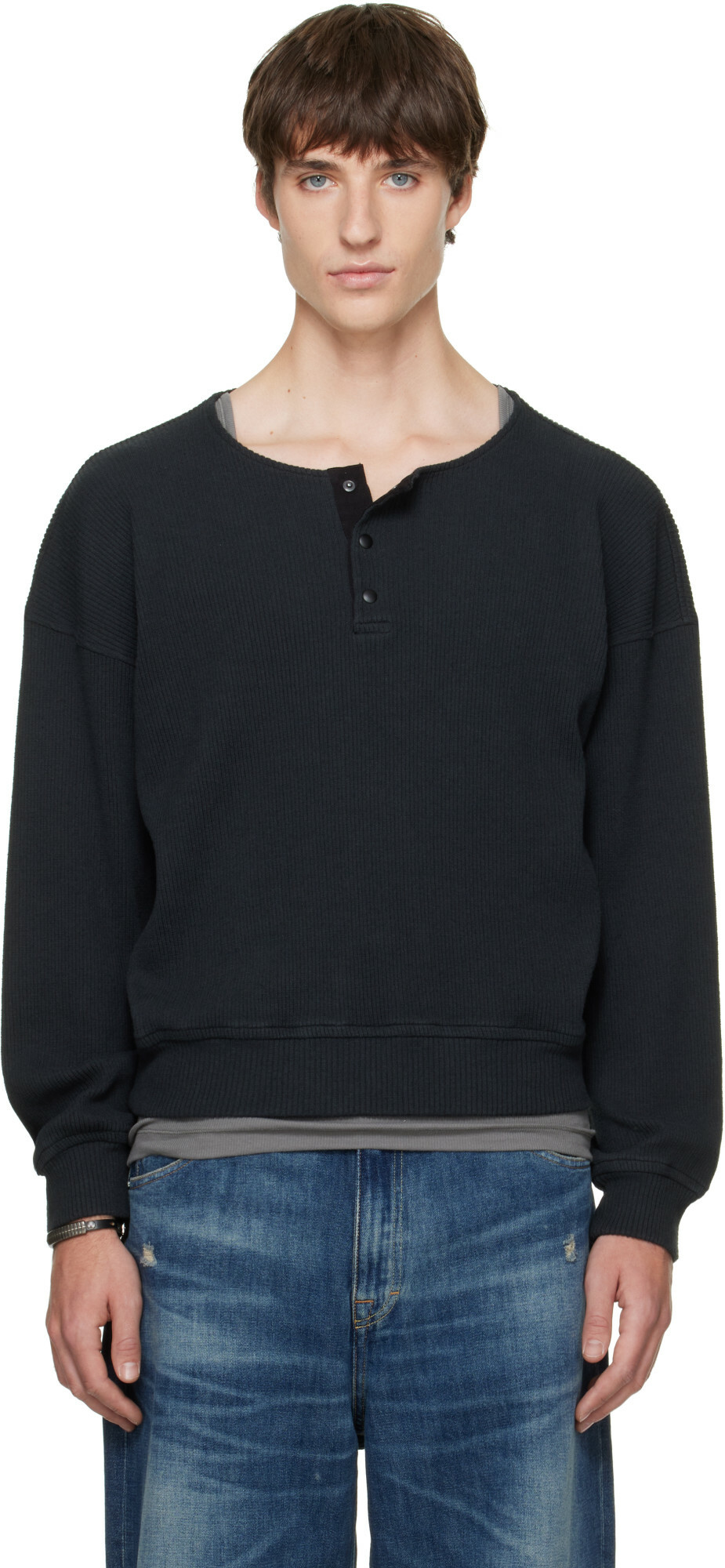 OUR LEGACY Black Ballon Henley