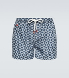 Kiton - Printed swim shorts