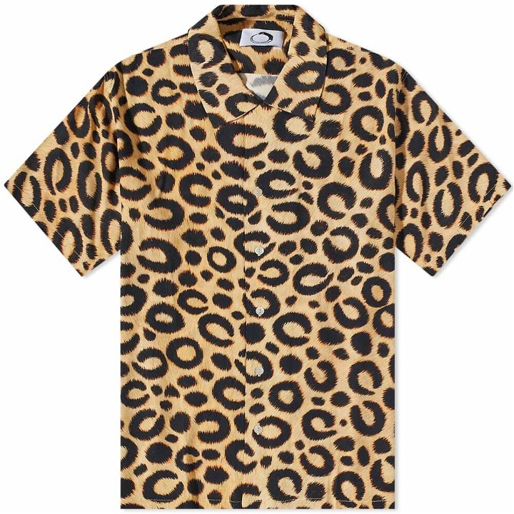 Photo: Endless Joy Men's Leopard Print Vacation Shirt in Multi