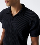 Homme Plissé Issey Miyake Basics pleated polo shirt