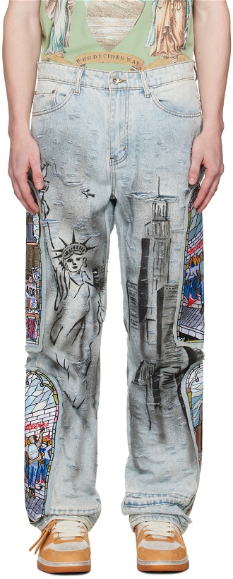 Photo: Who Decides War Blue Hit Jeans