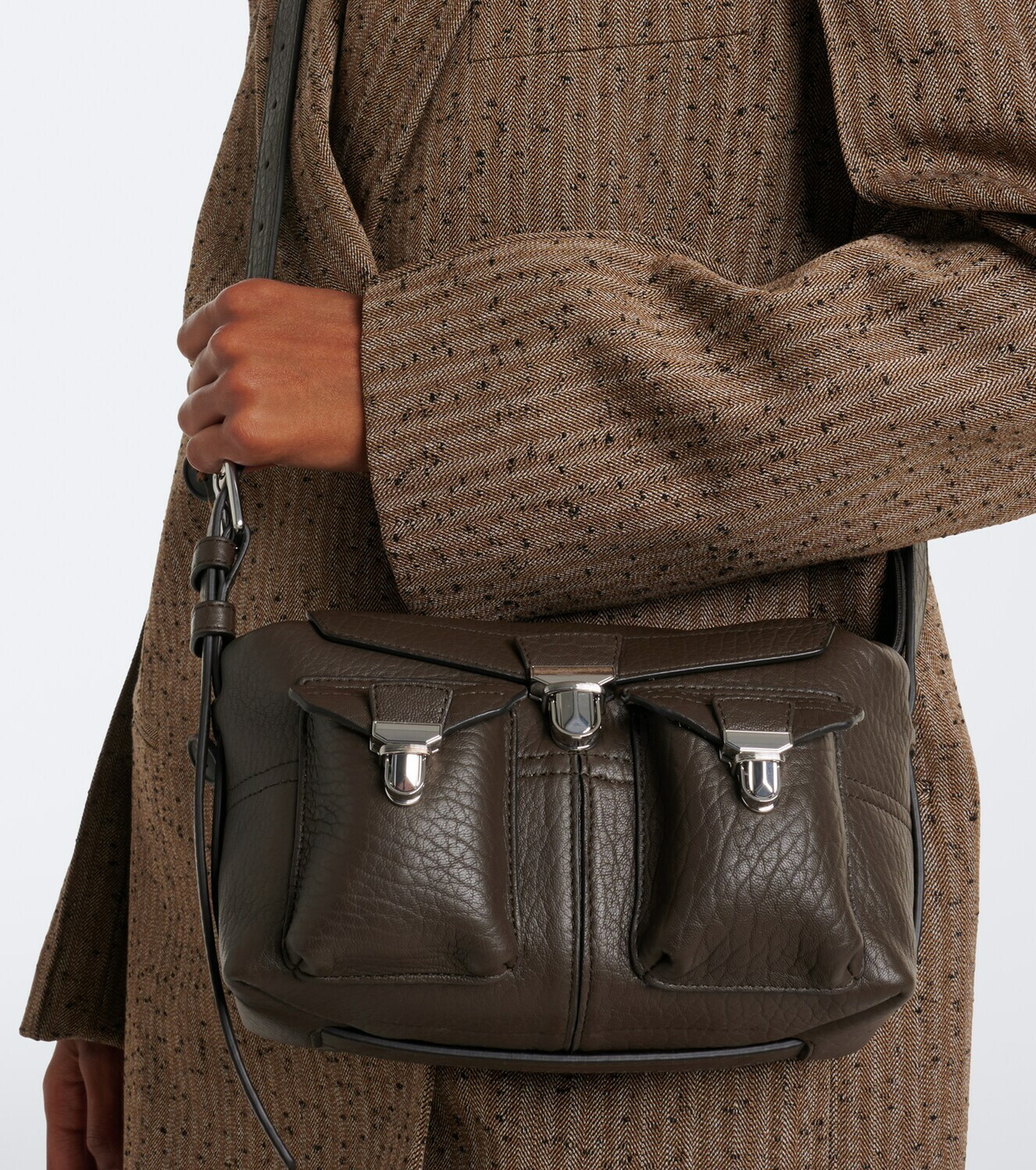 Lemaire Gear Mini leather shoulder bag