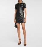Palm Angels - Faux leather minidress