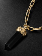 Sydney Evan - Gold, Onyx and Diamond Chain Necklace