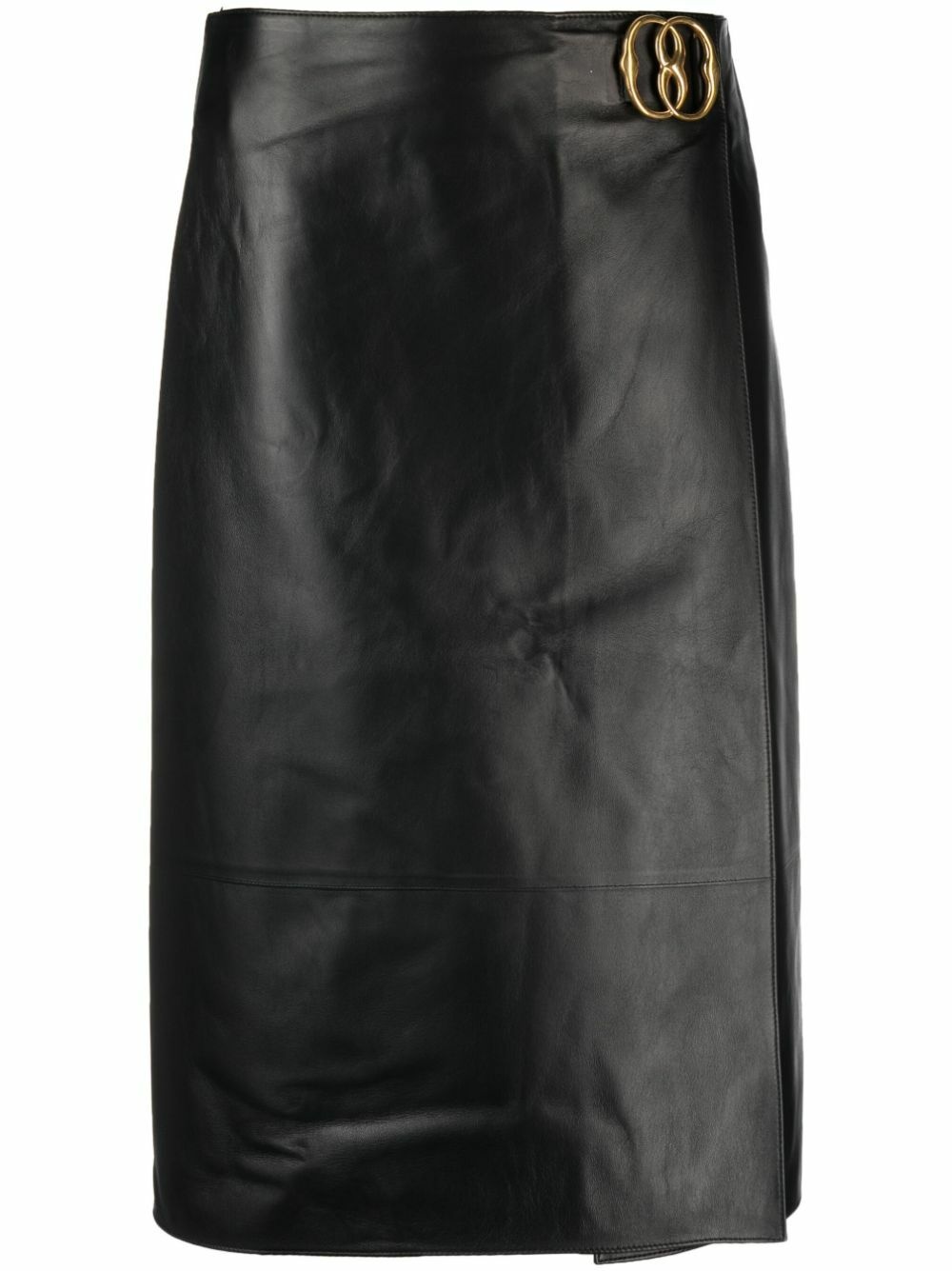 BALLY - Leather Midi Skirt Bally