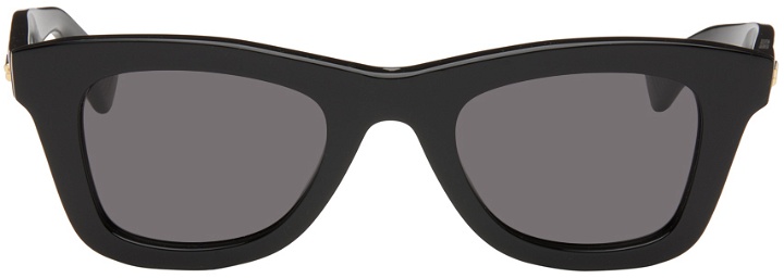 Photo: Bottega Veneta Black Square Sunglasses