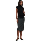 ISSEY MIYAKE Black October Cotton Baguette Turtleneck