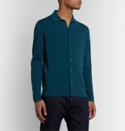 Loro Piana - Empire Slim-Fit Knitted Wish Virgin Wool Shirt - Blue