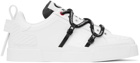 Dolce&Gabbana White Portofino Calfskin Patent Sneakers