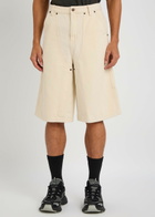 Honor The Gift Gears Woven Cotton Shorts Cream